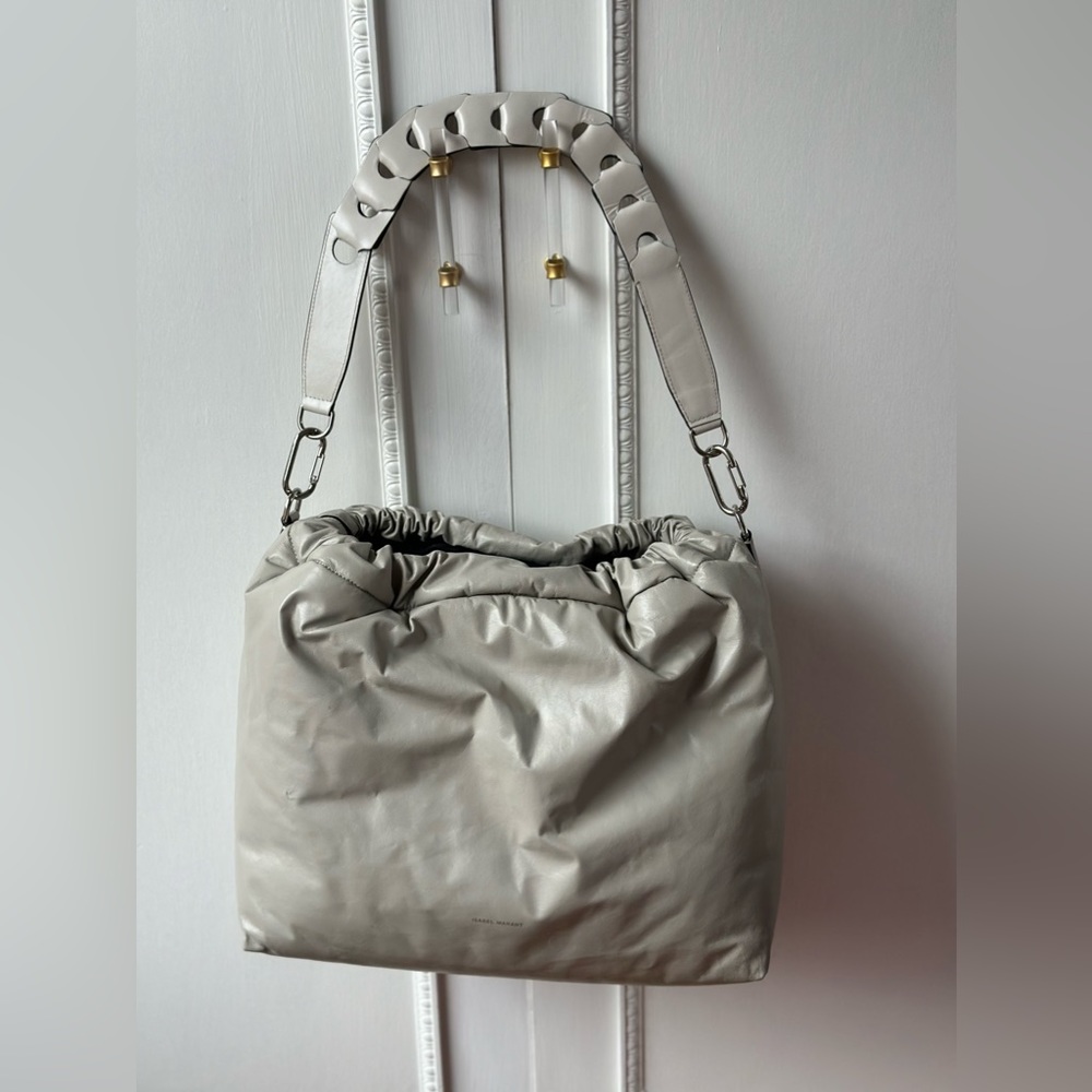 Isabel Marant oversized Baggara pouch bag.